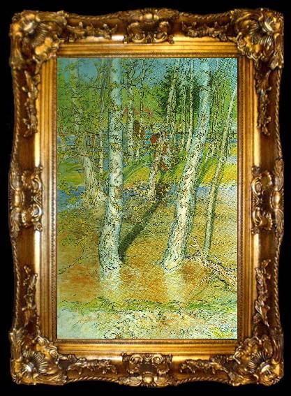 framed  Carl Larsson varflod- oversvamning, ta009-2